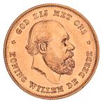 Gouden 10 Gulden Willem III 1875 Pr+, Postzegels en Munten, Munten | Nederland, Verzenden