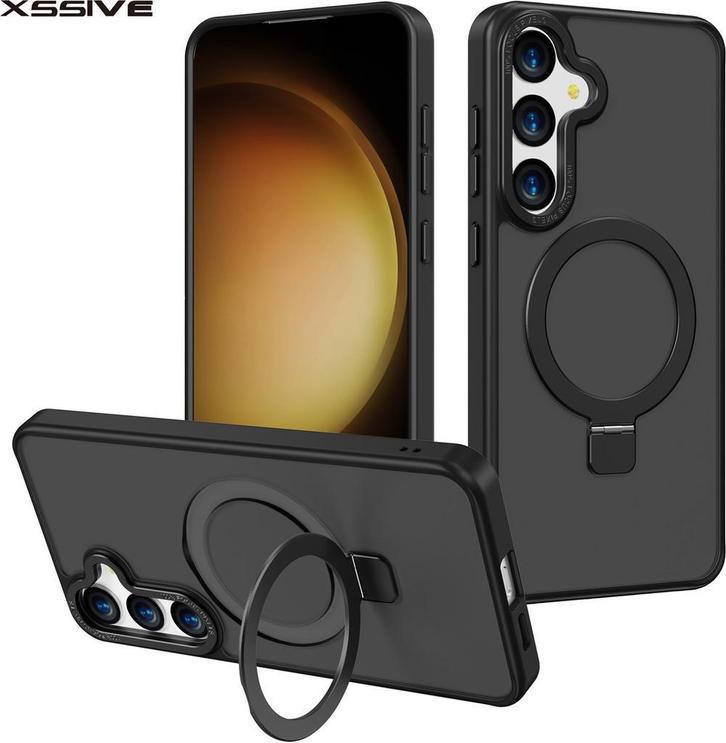 Xssive MagSafe cover met Standaard Voor Samsung S25, Telecommunicatie, Mobiele telefoons | Hoesjes en Frontjes | Samsung, Frontje of Cover