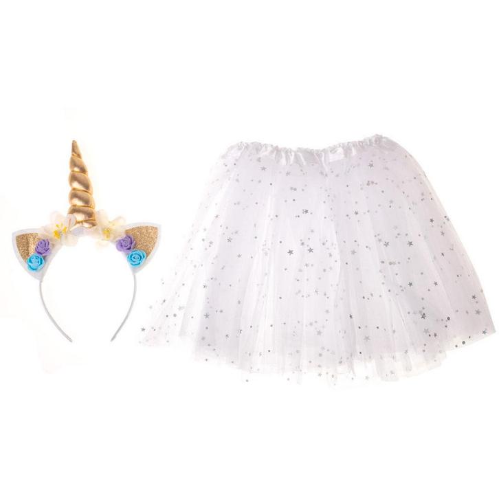 Unicorn Verkleedset Kind – Carnaval Outfit met Glitters &, Kinderen en Baby's, Carnavalskleding en Verkleedspullen, Ophalen of Verzenden