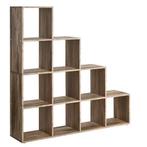 Boekenkast met 10 vakken – houten kamerverdeler, Verzenden, Nieuw