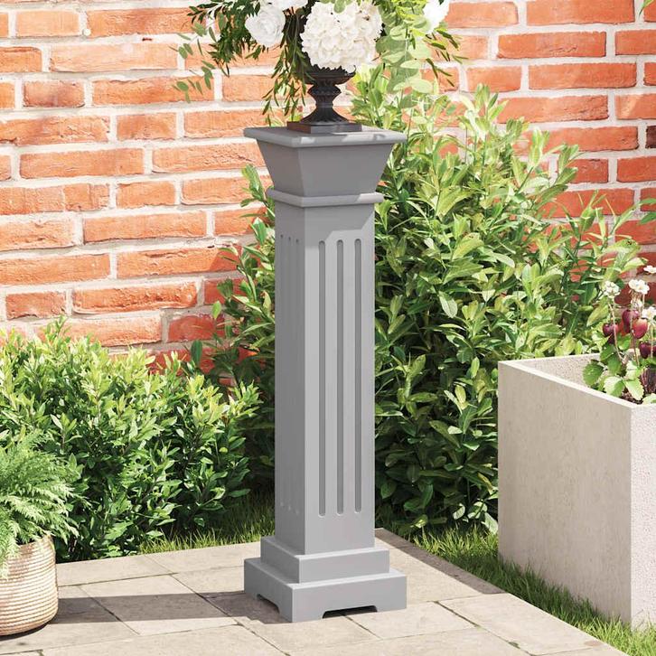 vidaXL Plantenstandaard klassieke zuil vierkant 17x17x66 cm, Tuin en Terras, Overige Tuin en Terras, Nieuw, Verzenden