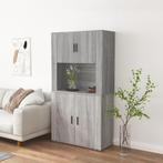 vidaXL buffetkast bewerkt hout grijs sonoma eikenkleurig, Huis en Inrichting, Kasten | Buffetkasten, Verzenden, Nieuw, Overige houtsoorten