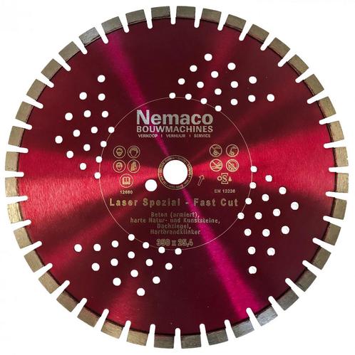 Nemaco diamantzaagblad beton 350 x 25,4 mm extra snel, Zakelijke goederen, Machines en Bouw | Tuin, Park en Bosbouw, Overige typen
