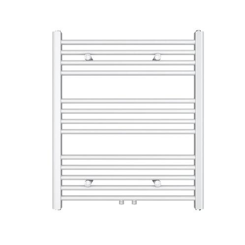 Designradiator Sofia 70x60cm mat wit 330W midden aansluiting, Doe-het-zelf en Verbouw, Sanitair, Verzenden
