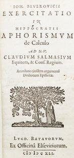 Ippocrate Beverovicius - Hippocratis Aphorismum de Calculo -, Antiek en Kunst