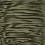 3mm Elastisch Touw - Army green - 50 meter op rol, Verzenden, Nieuw