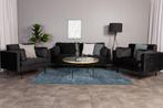 3-zitters bank Annmari -  - Zwart - Polyester Fluweel - Jörn, Huis en Inrichting, Banken | Bankstellen, Verzenden, Nieuw