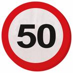 Servetten 50 Jaar Verkeersbord 33cm 20st, Verzenden, Nieuw