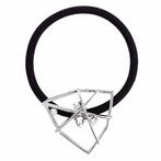 Haarspeld Haarelastiek Ornament Strass Zilver, Nieuw