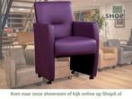 Leren eetkamerstoel Pleasure - Toledo Aubergine (paars) -, Huis en Inrichting, Eigentijds, Modern, Overige kleuren, Nieuw, Leer