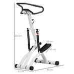TRUUSK STEPPER Met 12 Weerstandsniveaus, LCD-display, 2 Wiel, Sport en Fitness, Fitnessmaterialen, Verzenden, Nieuw