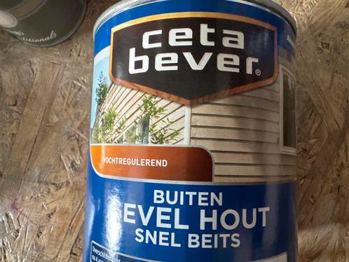 Ceta Bever Gevel Hout Snel Beits Transparant Zijdemat - R..., Doe-het-zelf en Verbouw, Verf, Beits en Lak, Beits, Overige kleuren