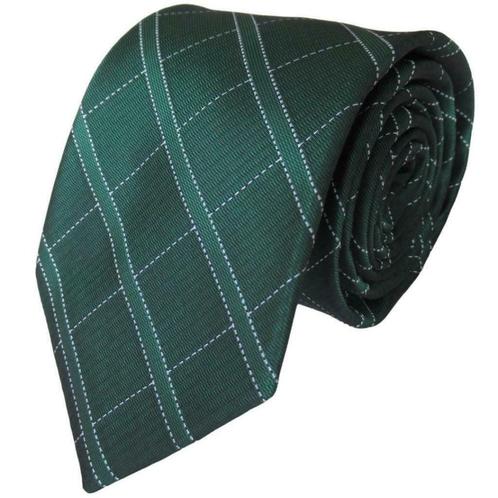 UITVERKOOP!  Groene XL stropdas met ruit • Prijs € 5,-, Kleding | Heren, Stropdassen, Met patroon, Groen, Nieuw, Verzenden