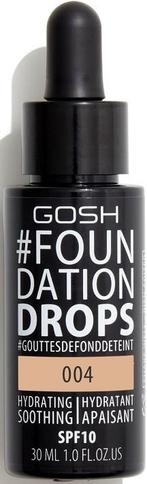 GOSH 004 NATURAL FOUNDATION DROPS DRUPPELAAR 30 ML, Verzenden, Nieuw