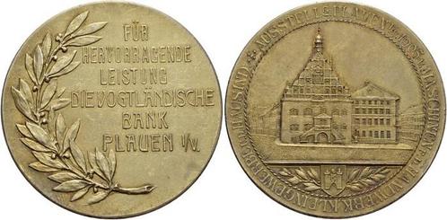 Ar-medaille 1905 Sachsen-plauen, Stadt, Postzegels en Munten, Penningen en Medailles, Verzenden