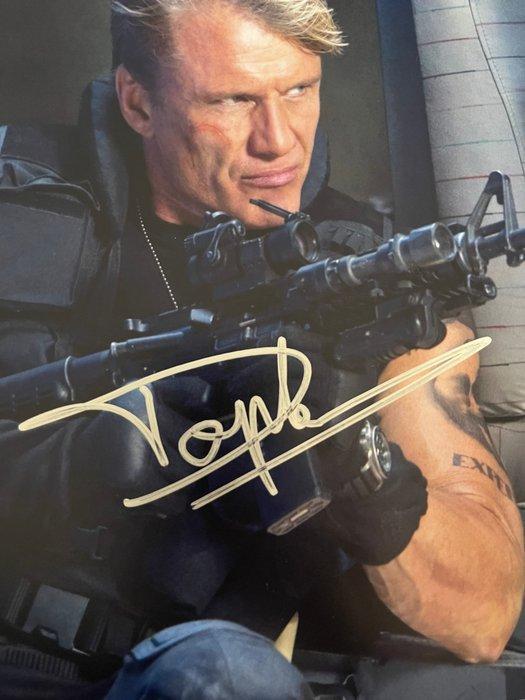 The Expendables, Dolph Lundgren - Signed in Person - with, Verzamelen, Film en Tv