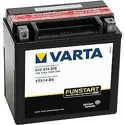 Varta YTX14-4 / YTX14-BS Powersports AGM Accu 12V 12Ah 152x8, Motoren, Onderdelen | Overige, Verzenden