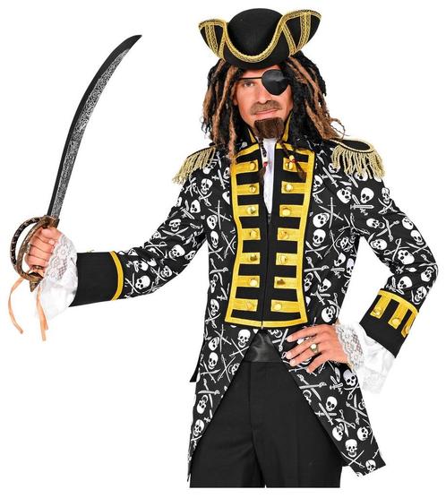 Piraat Jas Gekleurd Heren, Kleding | Heren, Carnavalskleding en Feestkleding, Nieuw, Verzenden
