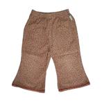 Light velvet flared pants flowers, Verzenden, Nieuw