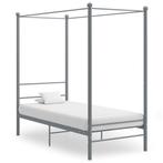 Metalen Bedframe 90x200 Grijs | OP=OP Tweedekansje, Huis en Inrichting, 90 cm, Eenpersoons, Nieuw, Ophalen of Verzenden