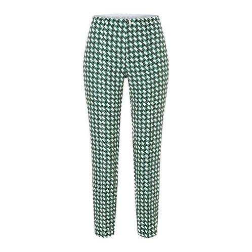 MAC • Anna pantalon groen motief • 36, Kleding | Dames, Broeken en Pantalons, Groen, Nieuw, Maat 36 (S), Verzenden
