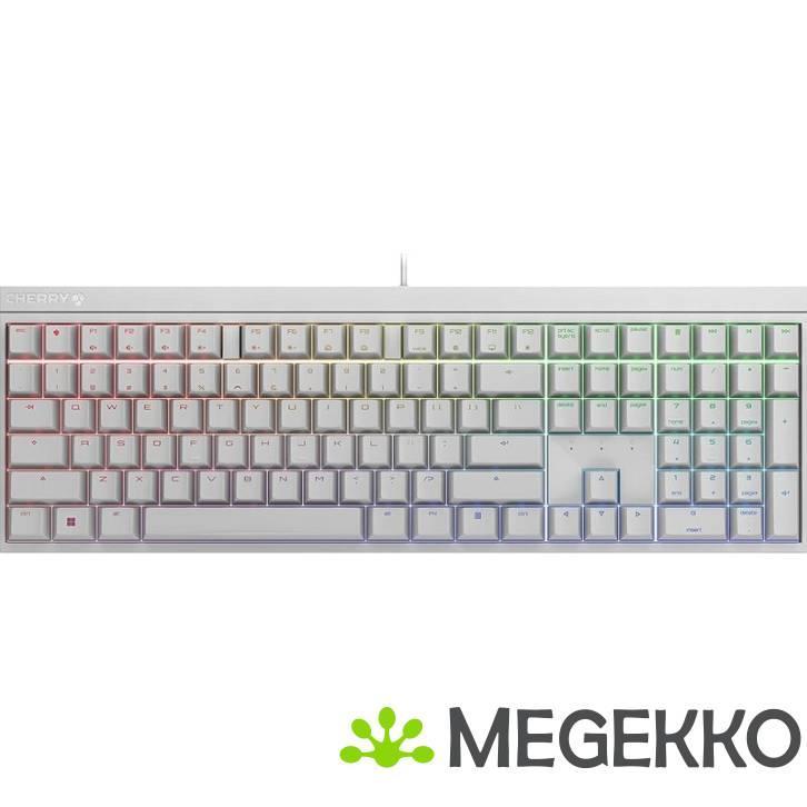 Cherry MX Board 2.0S RGB Wit Cherry MX Red, Computers en Software, Toetsenborden, Nieuw, Verzenden