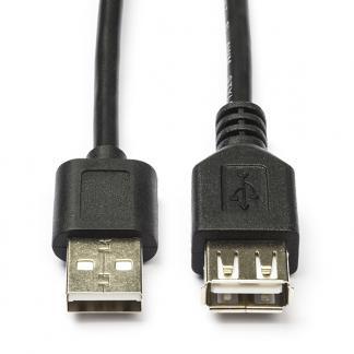 USB verlengkabel | 0.2 meter | USB 2.0 (100% koper), Computers en Software, Pc- en Netwerkkabels, Nieuw, Verzenden