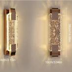 LED Wandlamp 12W – Moderne Gouden Kristallen Warm Wit, Huis en Inrichting, Lampen | Hanglampen, Verzenden, Nieuw