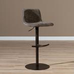 50% Korting: Velvet barkruk Jack bruin 60-82 cm, Ophalen, Zo goed als nieuw