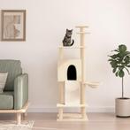 vidaXL Kattenmeubel met sisal krabpalen 153 cm crèmekleurig, Verzenden, Nieuw