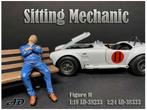 GSDCCad 00038333 1/24 Sitting Mechanic #II (1:24, Figuren), Hobby en Vrije tijd, Modelbouw | Figuren en Diorama's, Ophalen of Verzenden
