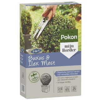 Tuinmest | Pokon | 65 planten (Buxus, Ilex, 2.5 kg), Tuin en Terras, Aarde en Mest, Verzenden