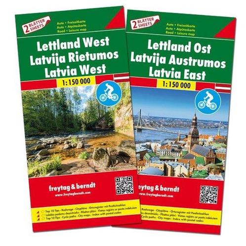 9783707917734 FB Letland West en Oost 2-kaartenset, Boeken, Studieboeken en Cursussen, Zo goed als nieuw, Verzenden