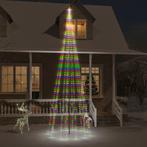 vidaXL Vlaggenmast kerstboom 732 LEDs meerkleurig 500 cm, Diversen, Kerst, Verzenden, Nieuw