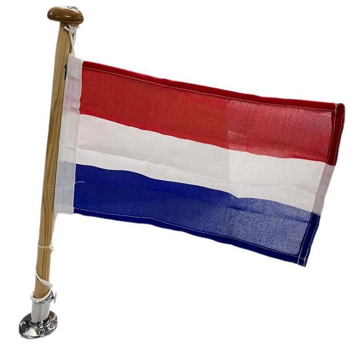 Vlaggenstok 40 cm Set, Watersport en Boten, Bootonderdelen, Nieuw, Zeilboot of Motorboot, Ophalen of Verzenden