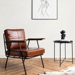 Bijzettafel - Livion Rondo  - Consoletafel - Rond - Zwart -, Huis en Inrichting, Ophalen of Verzenden, Nieuw, Metaal