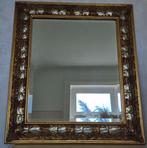 Spiegel- Rechthoekige wandspiegel – houten frame met gouden
