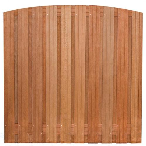 Schutting Tuinscherm Dronten 180 toog Hardhout Geschaafd RVS, Tuin en Terras, Schuttingen, Minder dan 3 meter, Nieuw, Hout, 1 tot 2 meter
