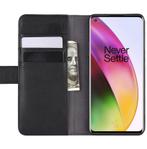 ProGuard OnePlus 8 Wallet Hoesje Echt Leder Zwart, Verzenden, Nieuw, Hoesje of Tasje