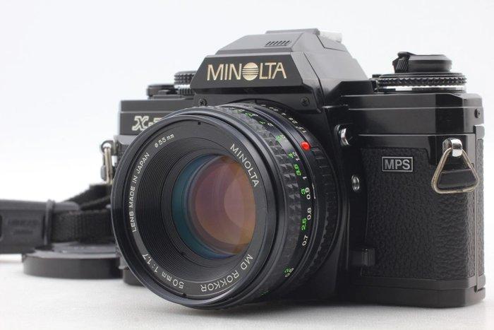 Minolta X-700 MPS black + MD Rokkor 1,7/50mm | Single lens, Audio, Tv en Foto, Fotocamera's Analoog