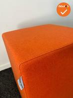 Rohde & Grahl - Poef - met wielen - 47.5x45x45cm - Oranje, Vergader- of Presentatieruimte, Ophalen of Verzenden, Gebruikt, Stoel