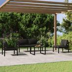 vidaXL 5-delige Loungeset met kussens aluminium, Tuin en Terras, Tuinsets en Loungesets, Verzenden, Nieuw, Aluminium, Loungeset