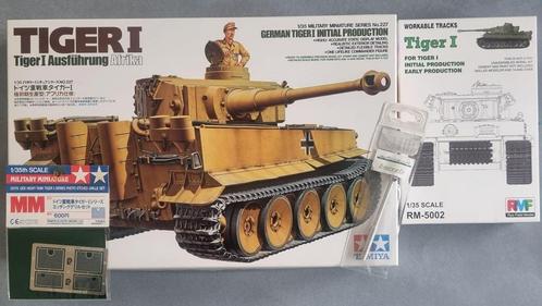 Tamiya 35227 Tiger I Initial Production Afrika 1:35 FULL, Hobby en Vrije tijd, Modelbouw | Auto's en Voertuigen, Tamiya, Verzenden