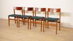 Set van 4 eetkamerstoelen | Vintage | Opnieuw gestoffeerd, Huis en Inrichting, Stoelen, Ophalen of Verzenden, Nieuw