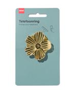HEMA Smartphone ring 5cm bloem goud, Verzenden, Nieuw