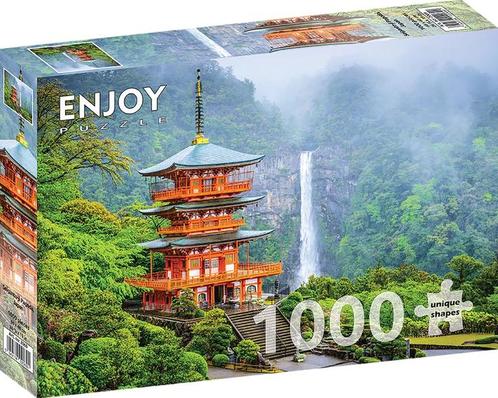 Seiganto-ji Pagoda - Japan Puzzel (1000 stukjes) | Enjoy, Hobby en Vrije tijd, Denksport en Puzzels, Nieuw, Verzenden