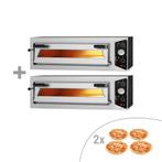 GGM Gastro | (2 stuks) Elektrische pizzaoven - 4+4x 30cm - |, Tuin en Terras, Pizzaovens, Verzenden, Nieuw, GGM Gastro