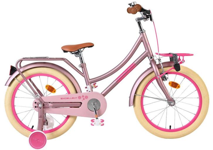 Volare Excellent Kinderfiets - Meisjes - 18 inch - Mat Roze, Fietsen en Brommers, Fietsen | Meisjes, 18 inch, Nieuw, Verzenden