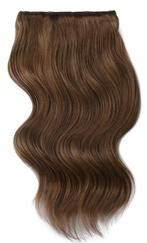 Remy Human Hair extensions Double Weft  18 - bruin 8#, Nieuw