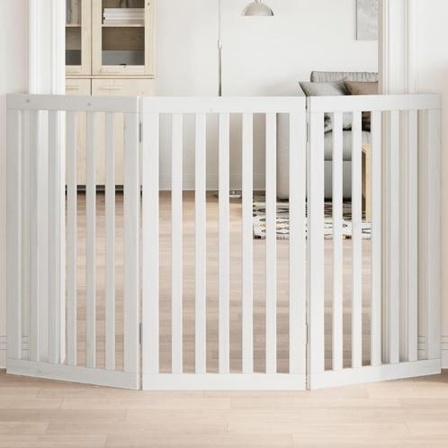 vidaXL Hondenhek inklapbaar 3 panelen 150 cm populierenhout, Dieren en Toebehoren, Honden-accessoires, Nieuw, Verzenden